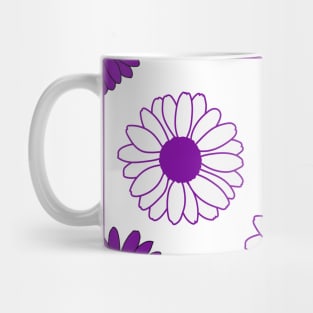 Purple Daisies Pattern Mug